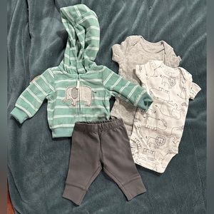 Simple Joys by Carter's Baby Boys' 4-Piece Jacket, Pant, and Bodysuit Set